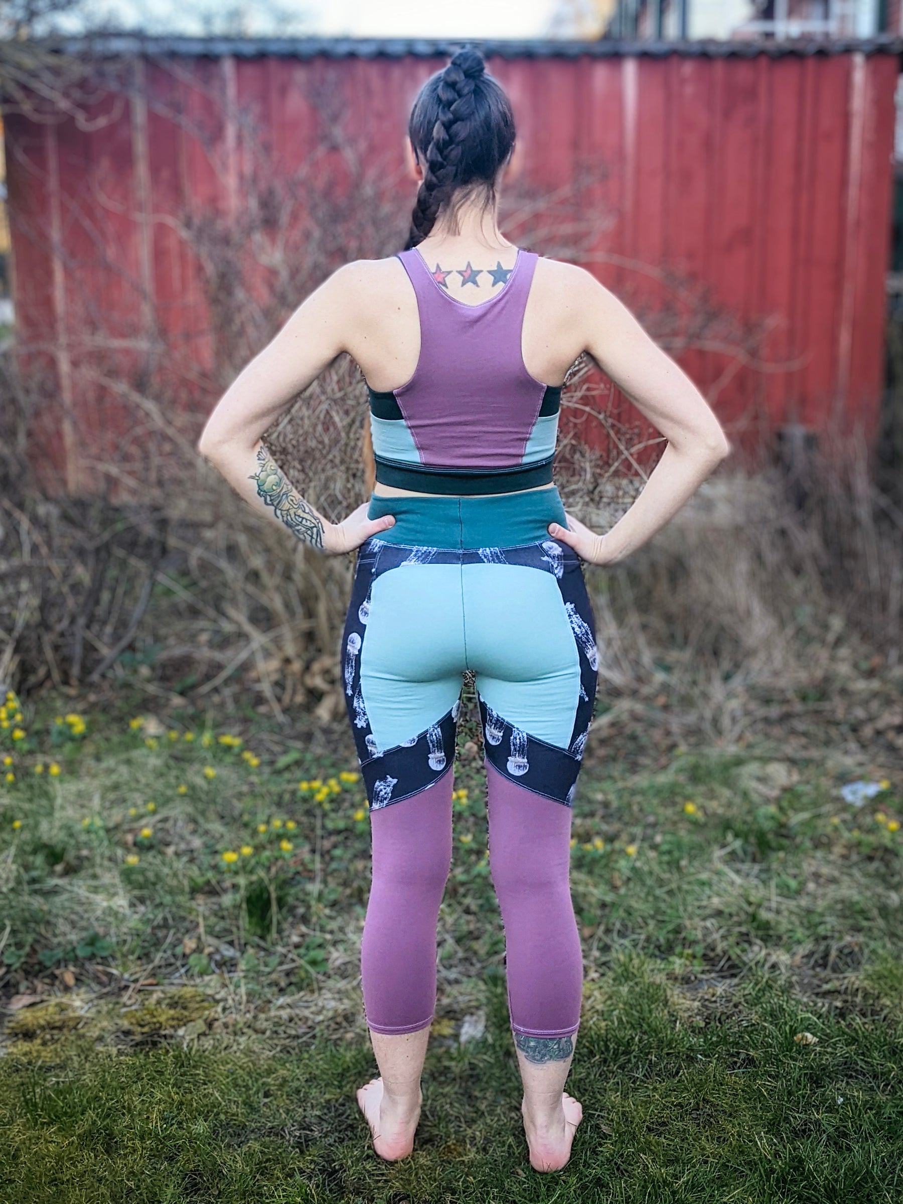 Endurance Color Block Leggings Pattern