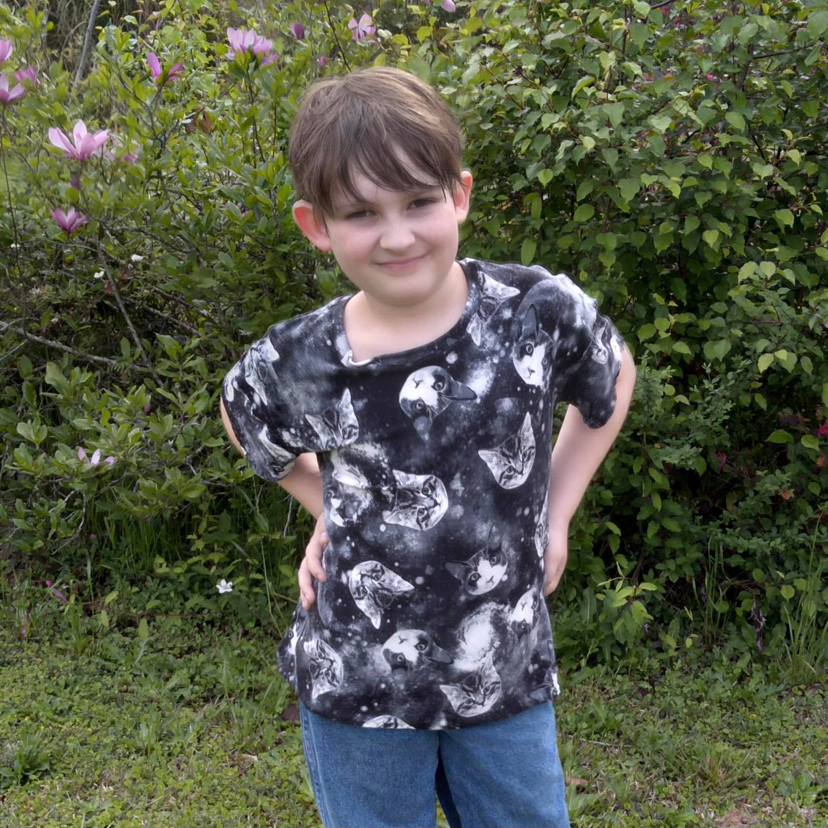 Kids Oversized Tee Pattern