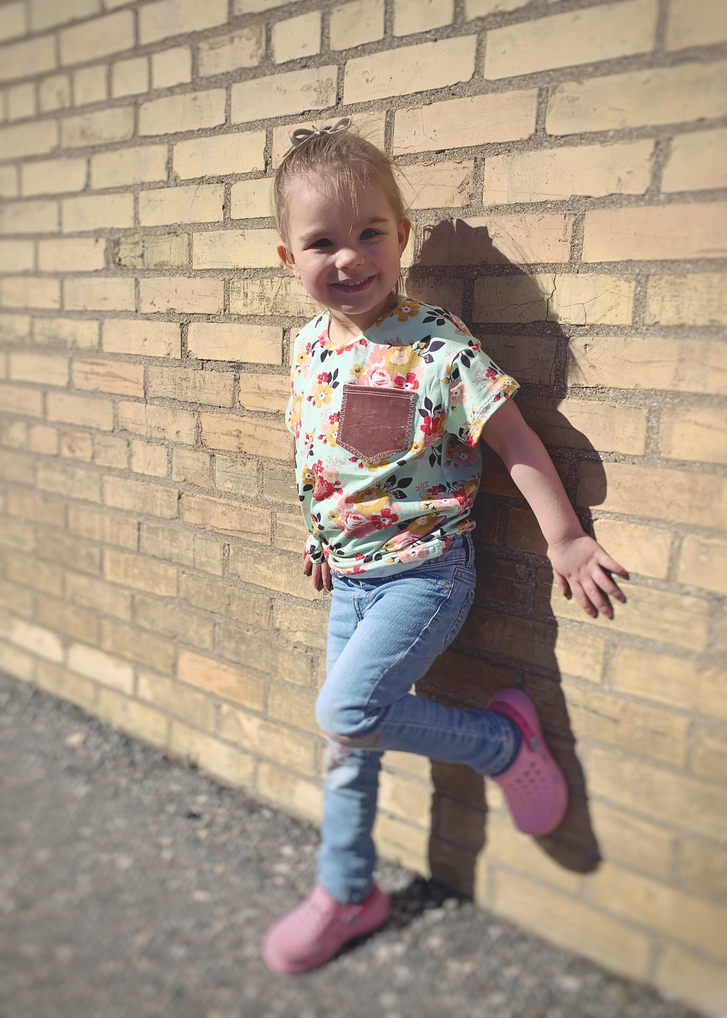 Kids Oversized Tee Pattern