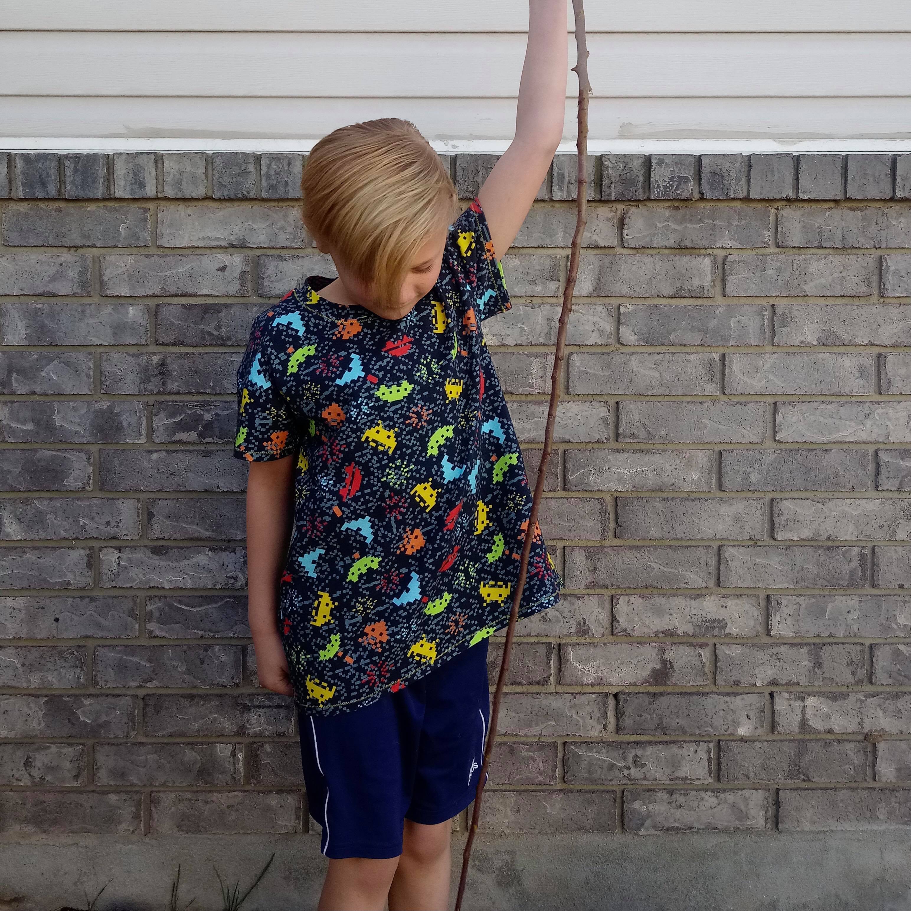 Kids Oversized Tee Pattern