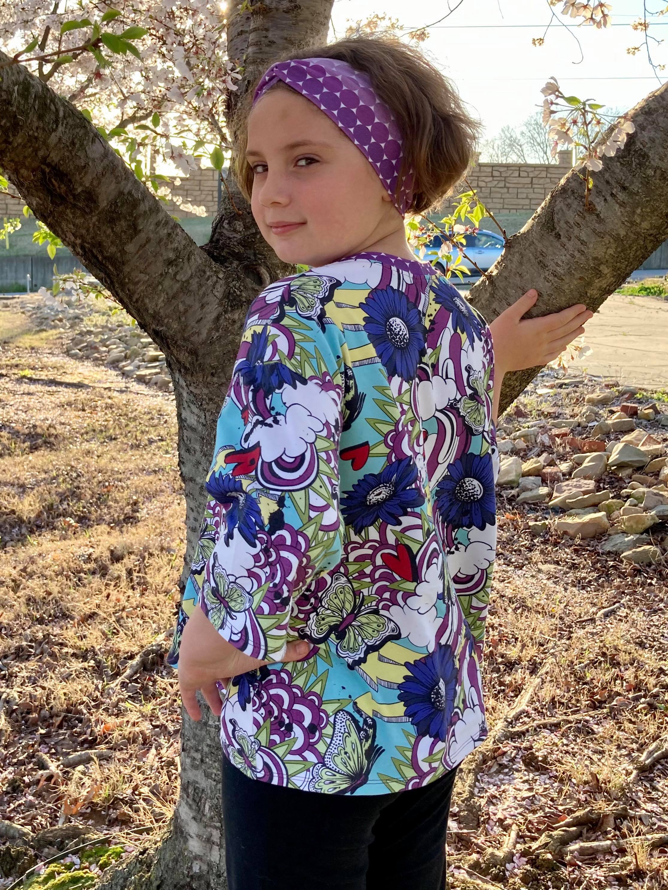 Kids Oversized Tee Pattern