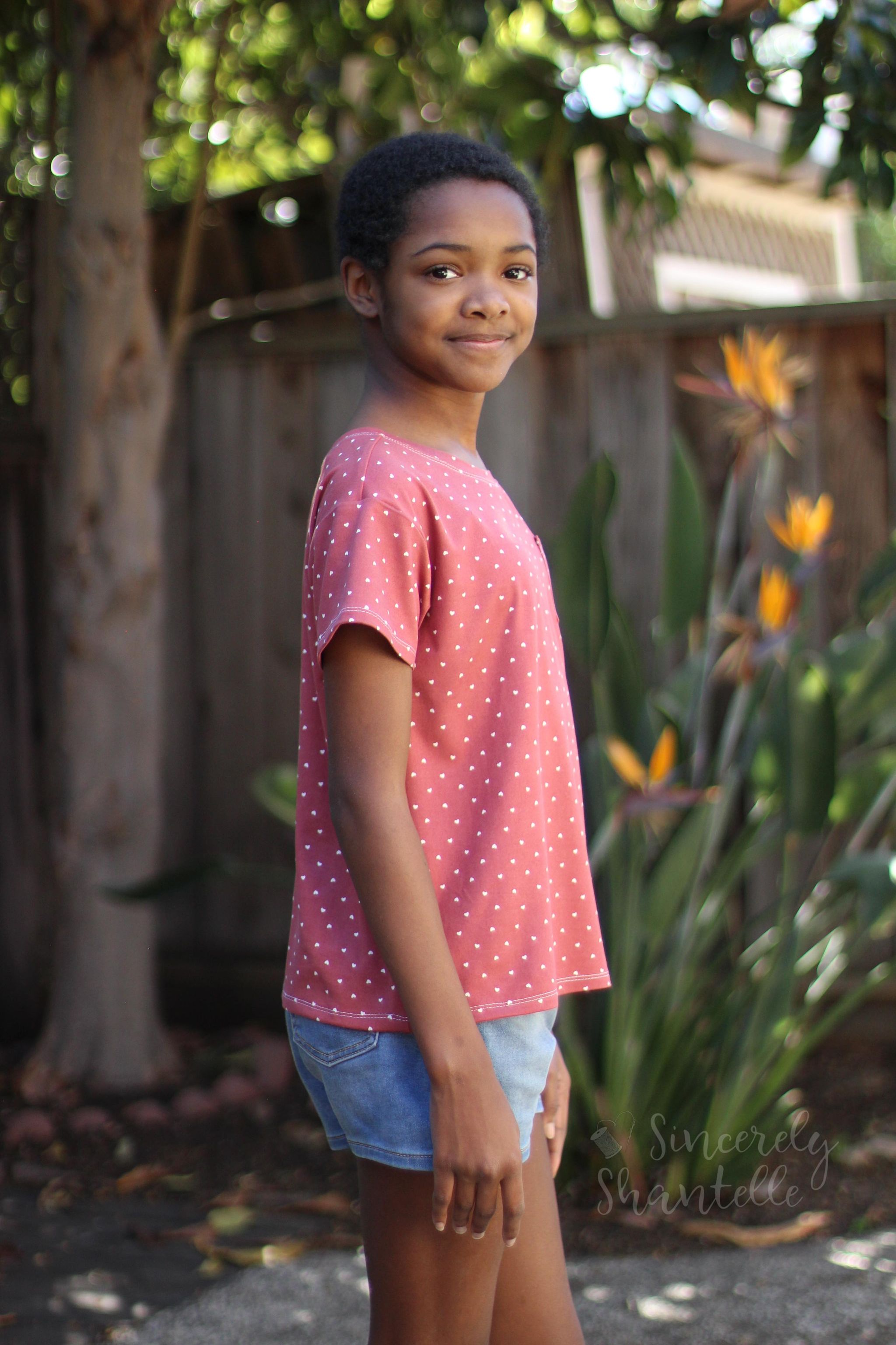 Kids Oversized Tee Pattern