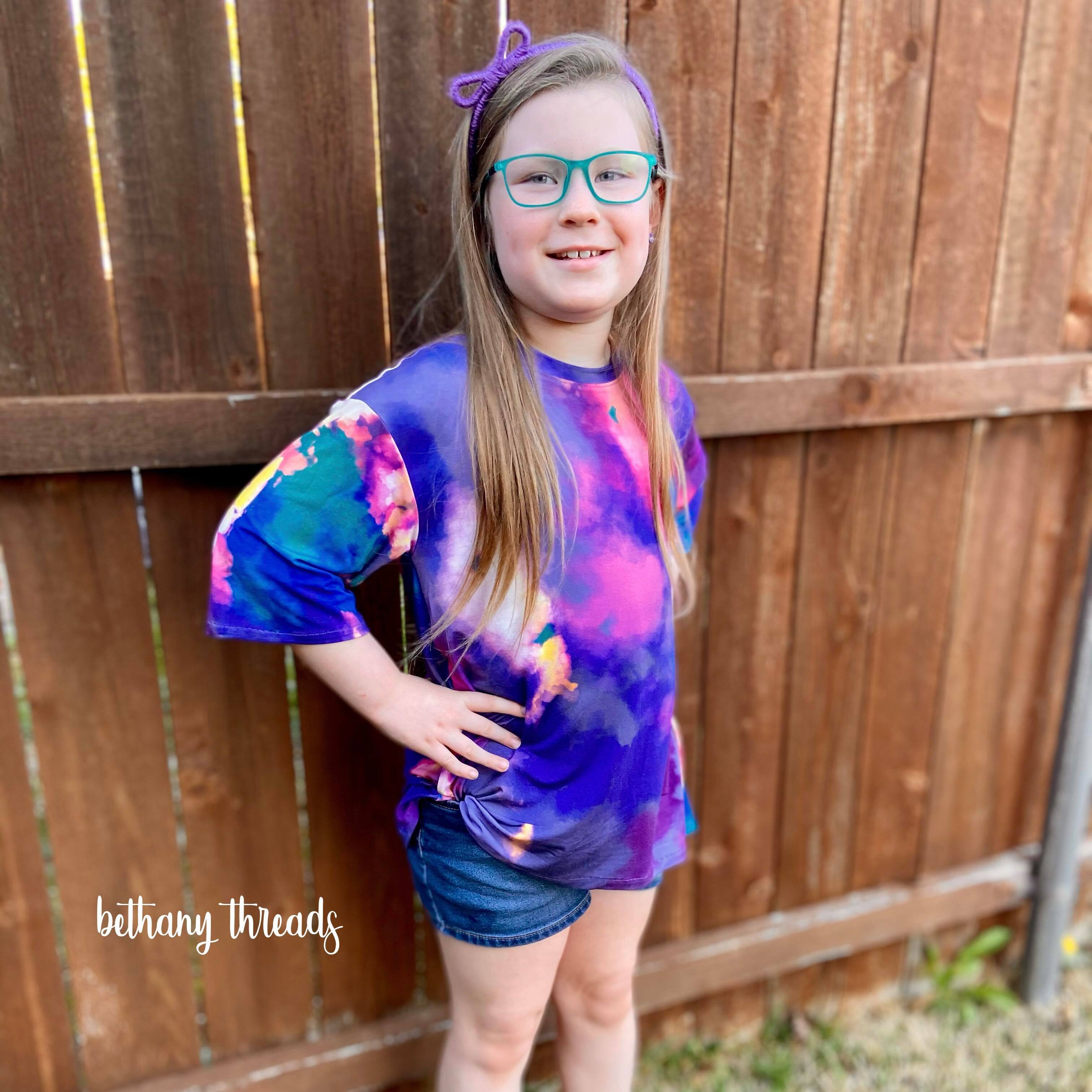 Kids Oversized Tee Pattern
