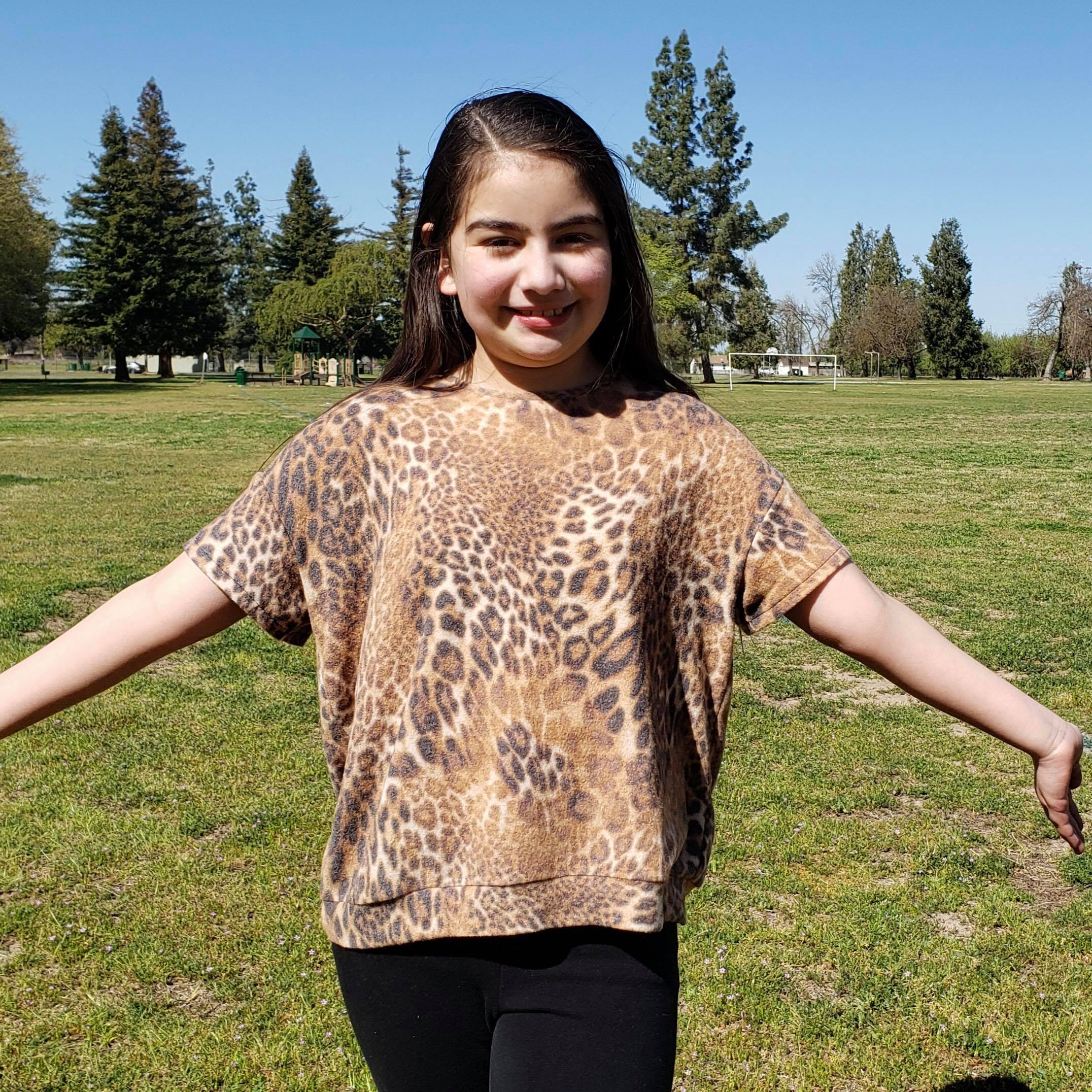 Kids Oversized Tee Pattern