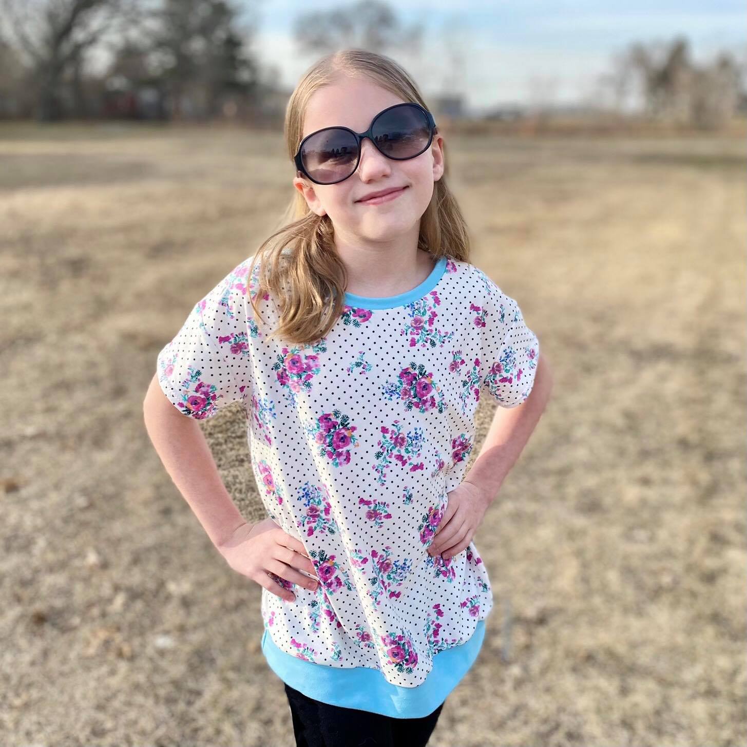 Kids Oversized Tee Pattern