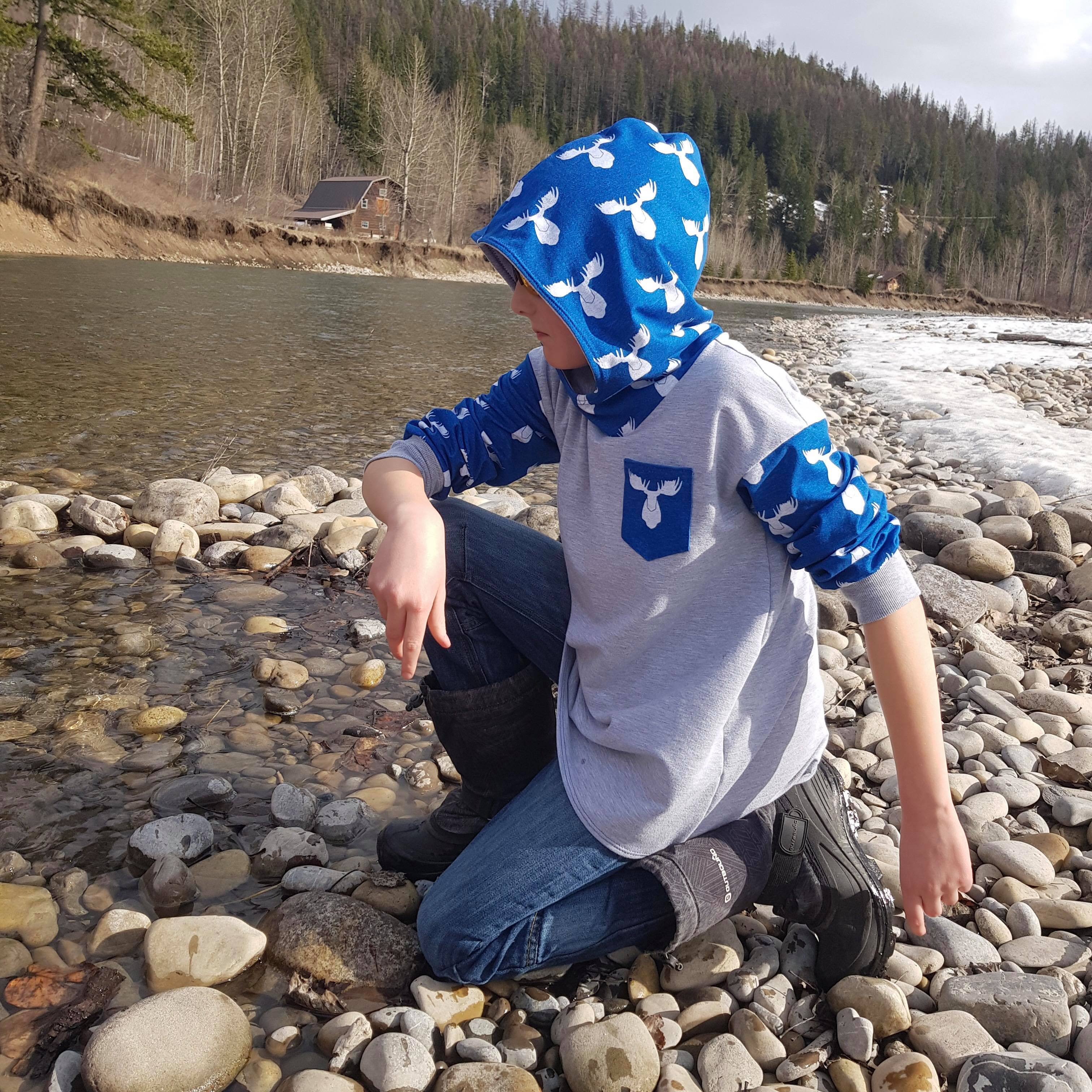 Kids Oversized Tee Pattern