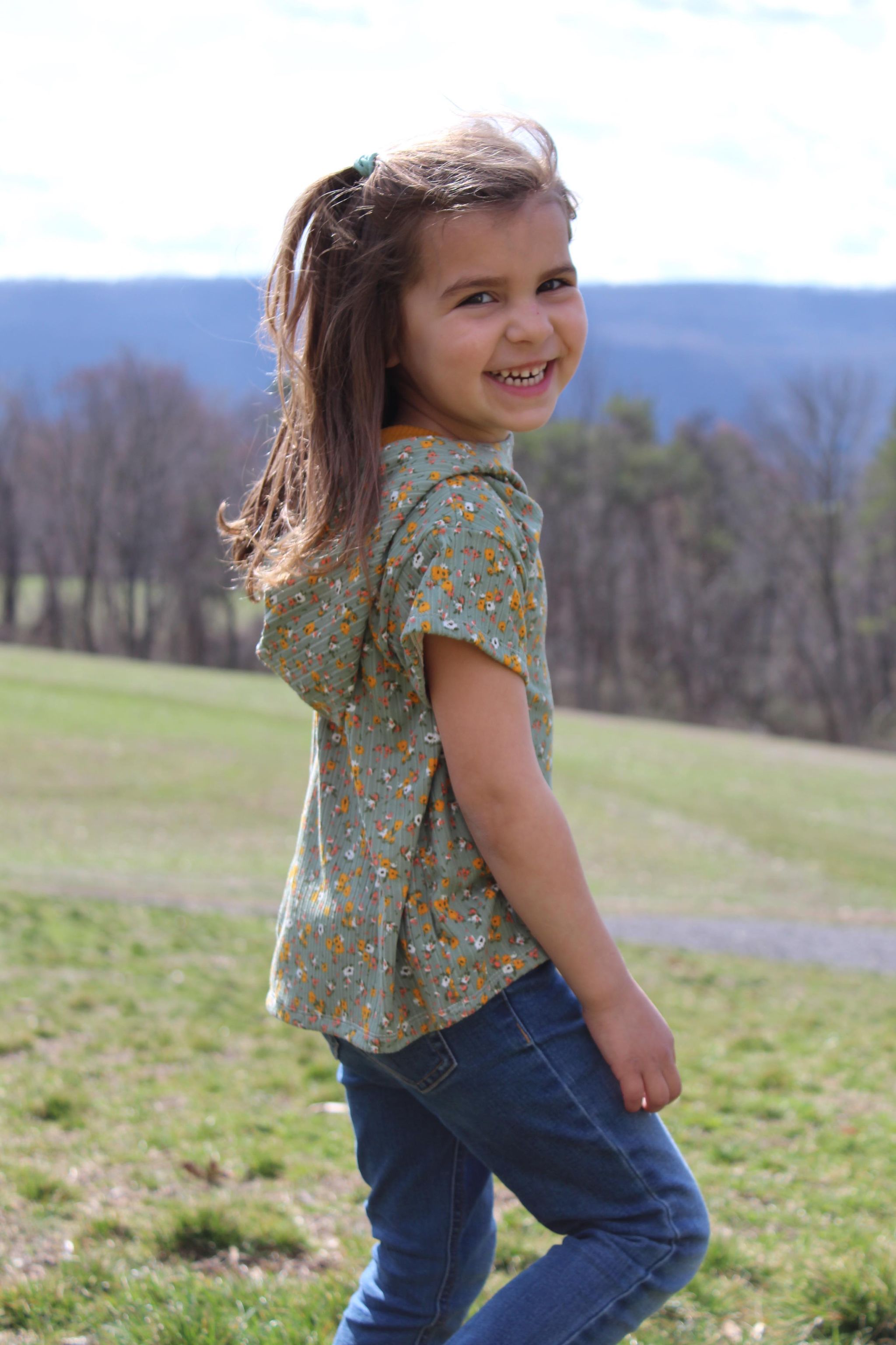 Kids Oversized Tee Pattern