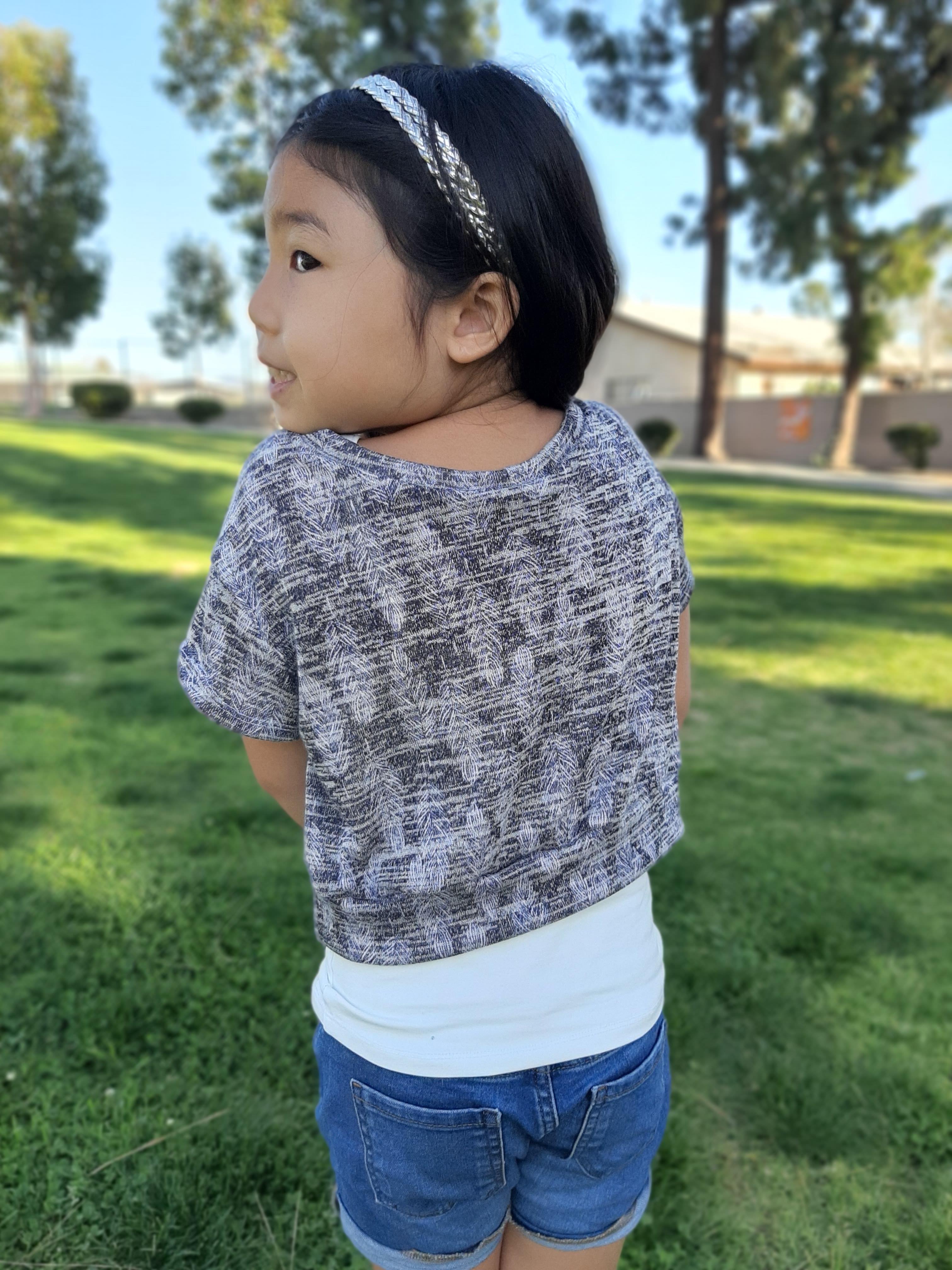 Kids Oversized Tee Pattern