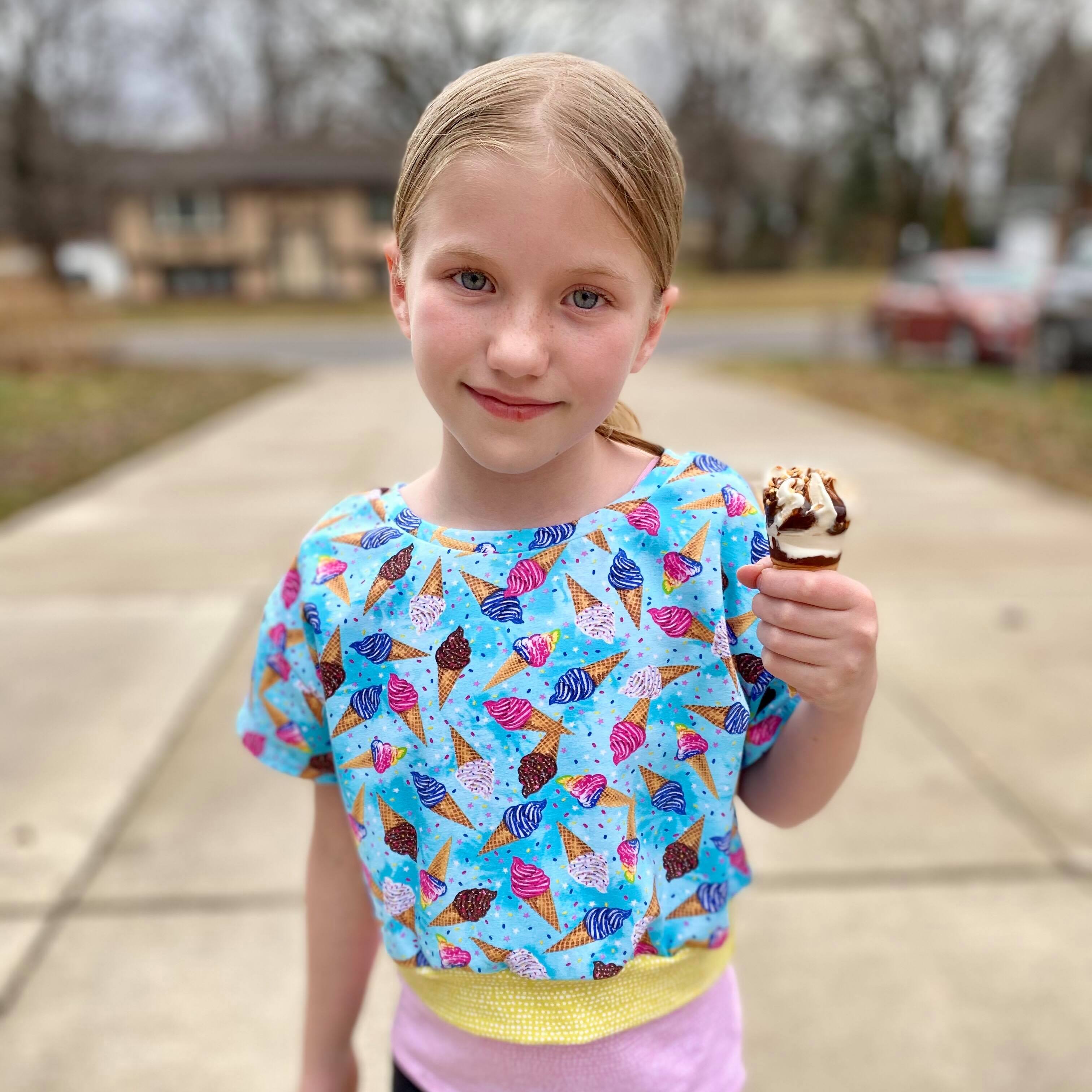 Kids Oversized Tee Pattern