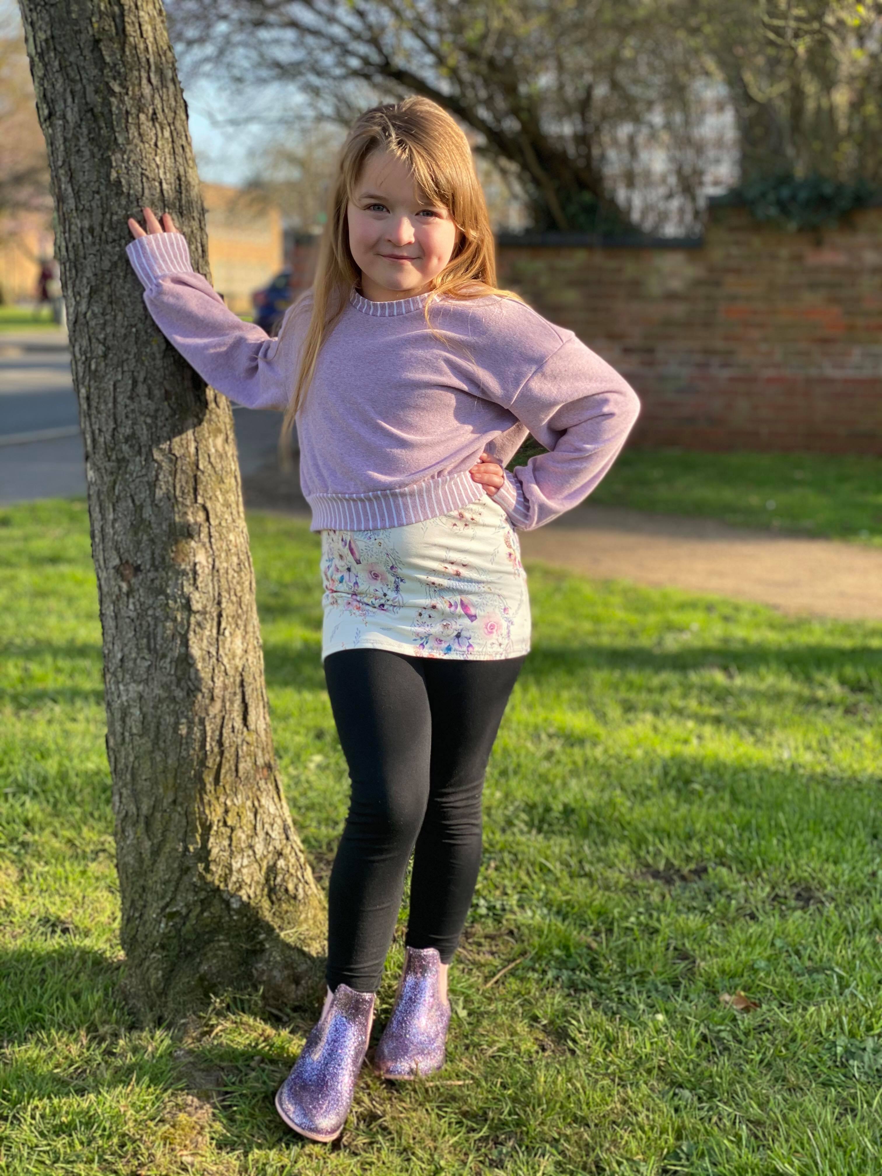 Kids Oversized Tee Pattern