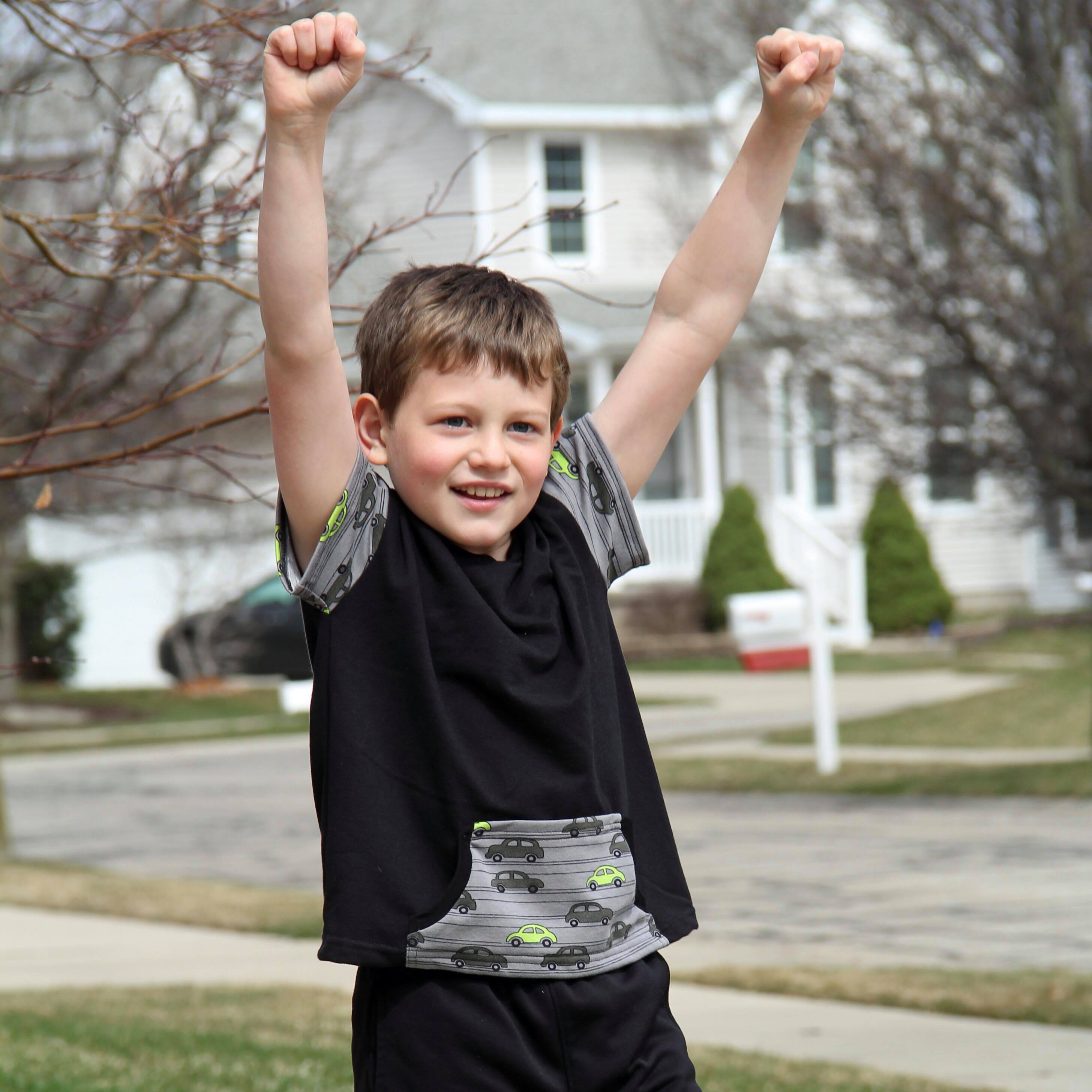 Kids Oversized Tee Pattern