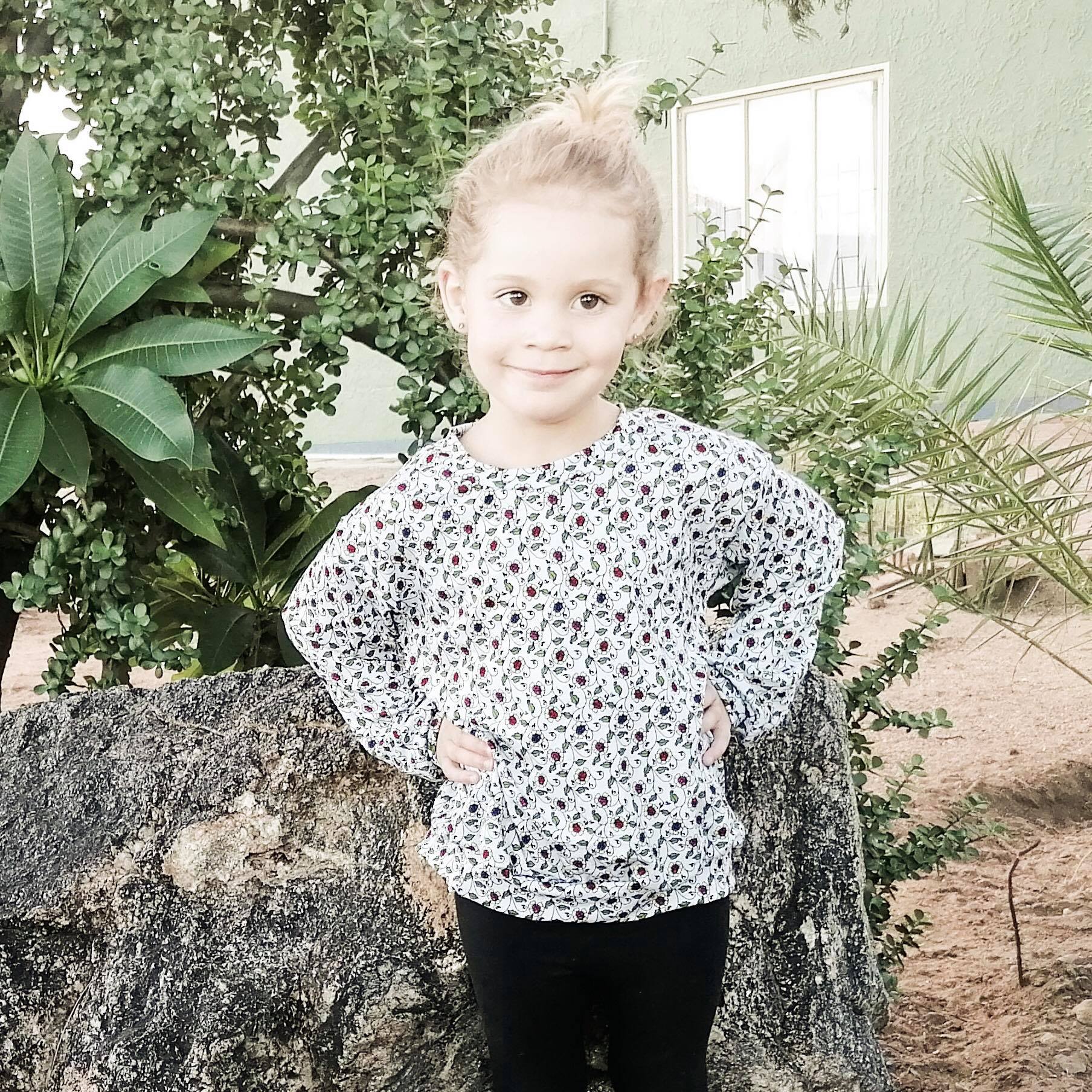 Kids Oversized Tee Pattern