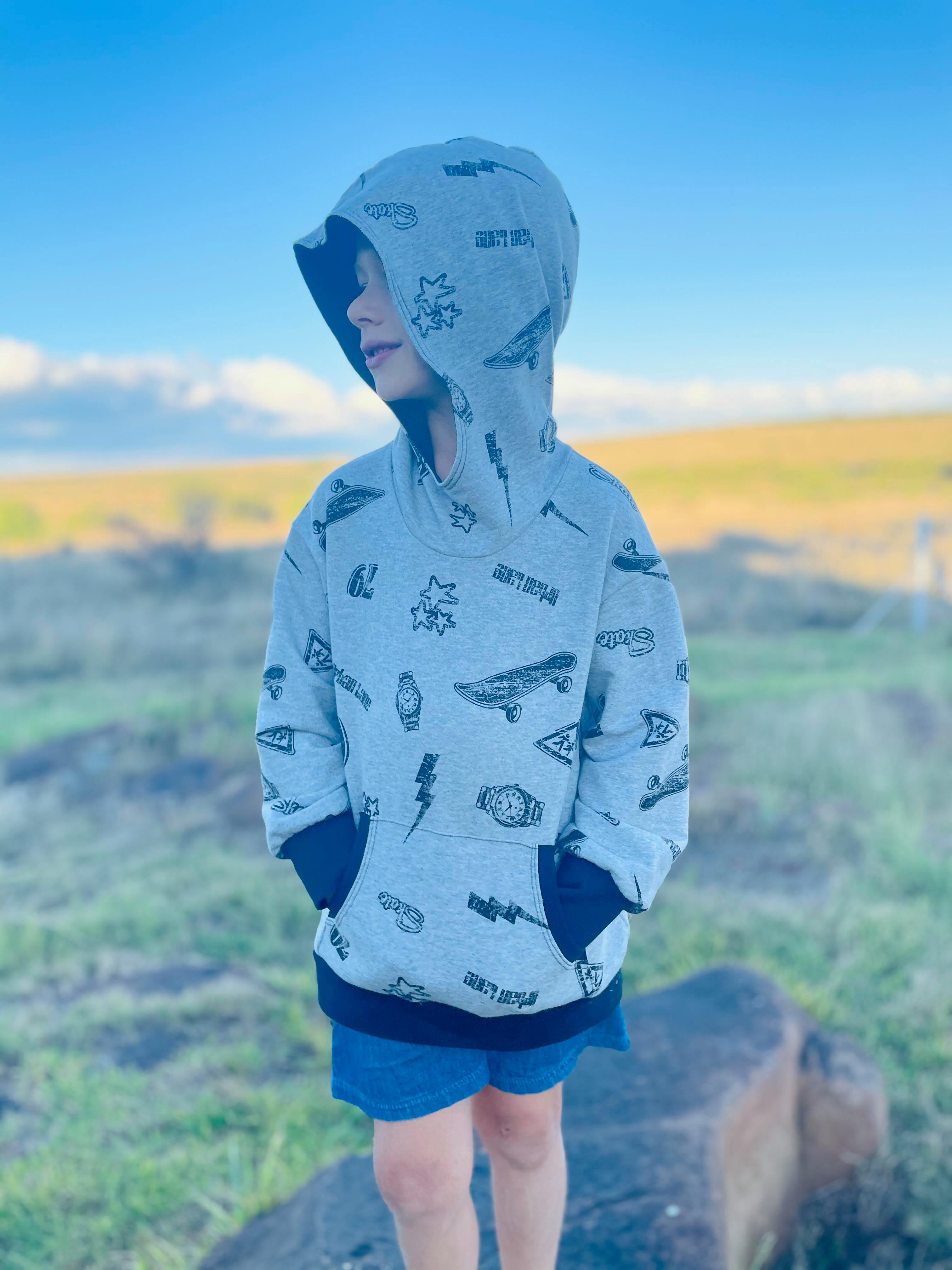 Kids Oversized Tee Pattern