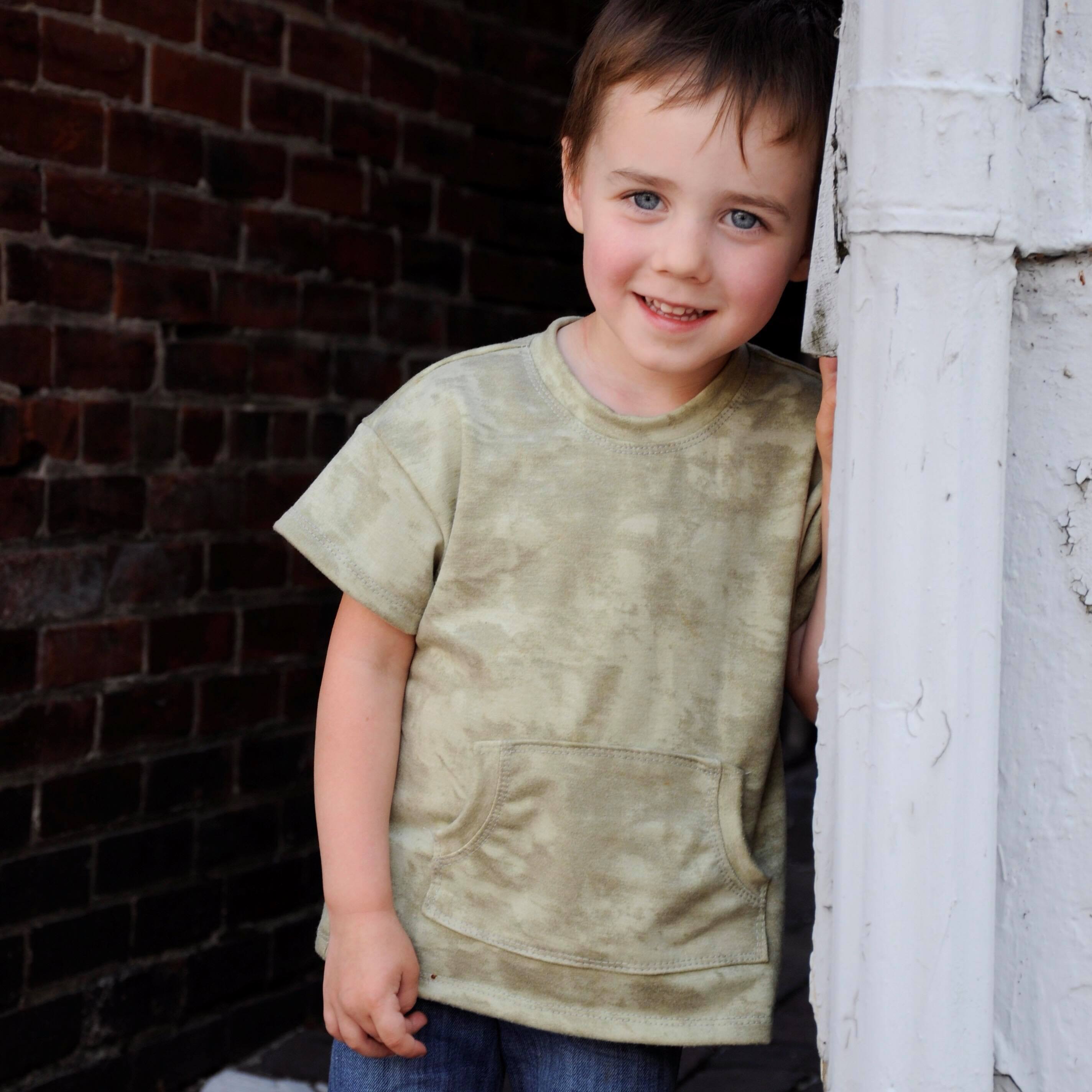 Kids Oversized Tee Pattern