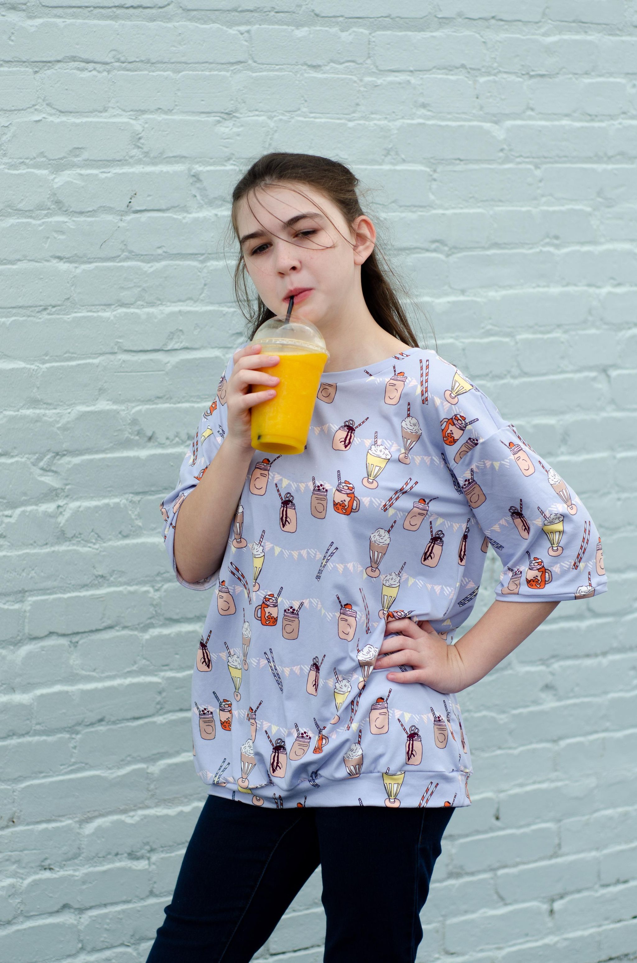 Kids Oversized Tee Pattern