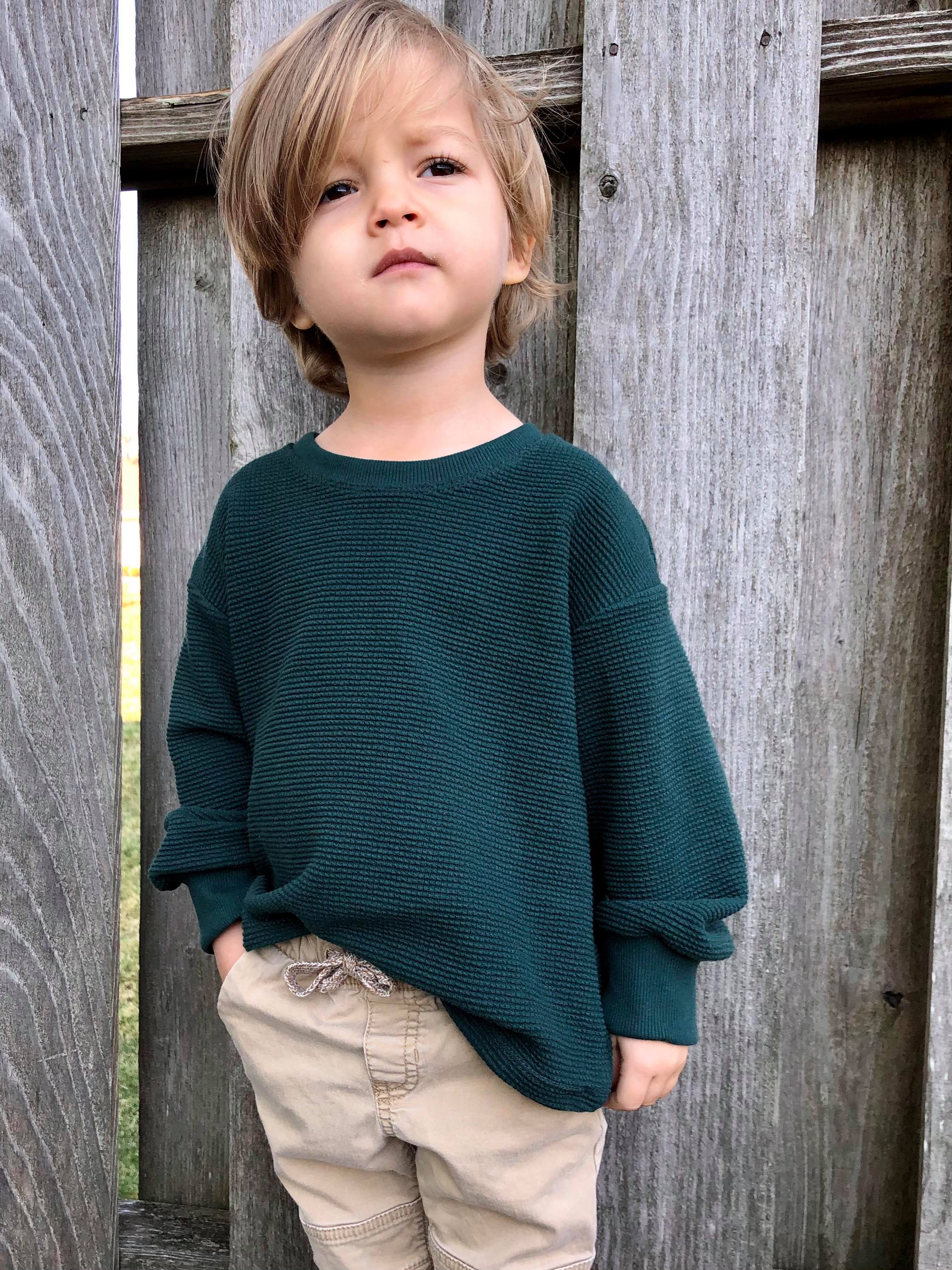 Kids Oversized Tee Pattern