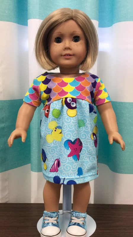 I Love The '90s Doll Dress Pattern