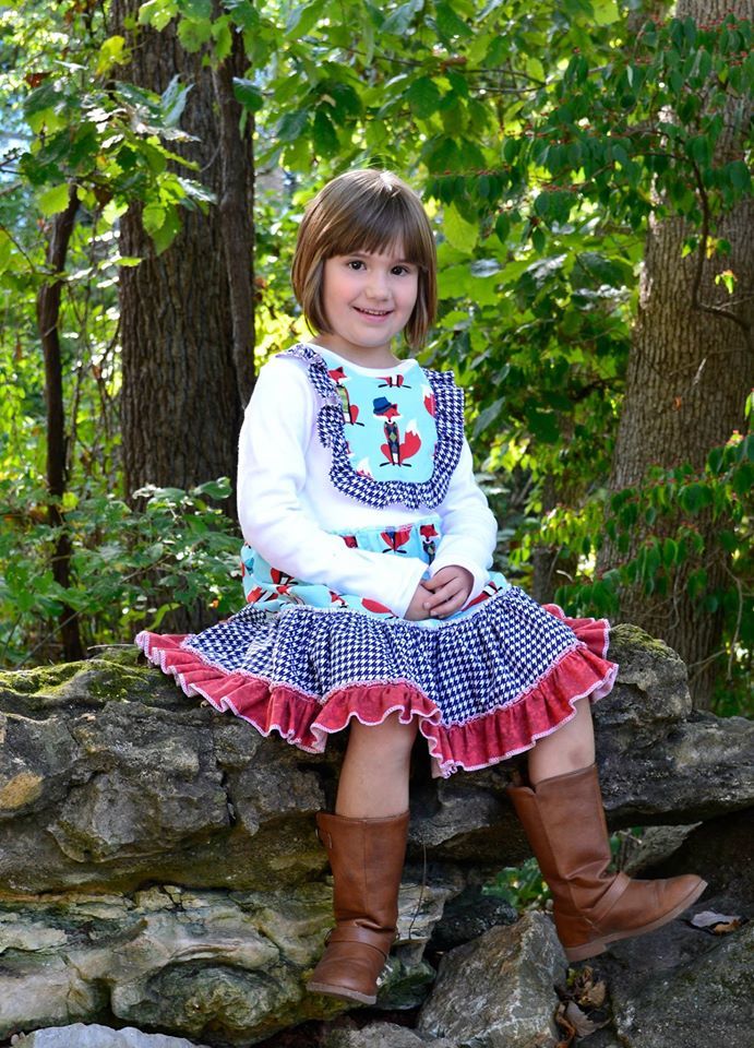 Girls Autumn Dress Pattern - Ellie and Mac, Digital (PDF) Sewing Patterns | USA, Canada, UK, Australia