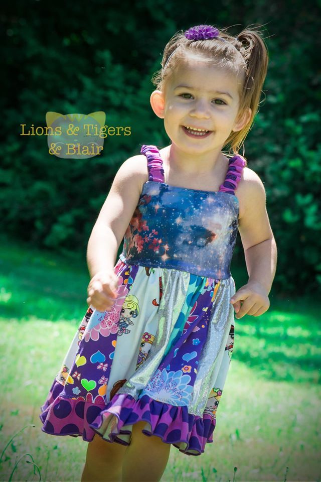 Girls Ava Tank Dress Pattern - Ellie and Mac, Digital (PDF) Sewing Patterns | USA, Canada, UK, Australia