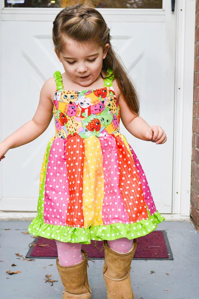 Girls Ava Tank Dress Pattern - Ellie and Mac, Digital (PDF) Sewing Patterns | USA, Canada, UK, Australia