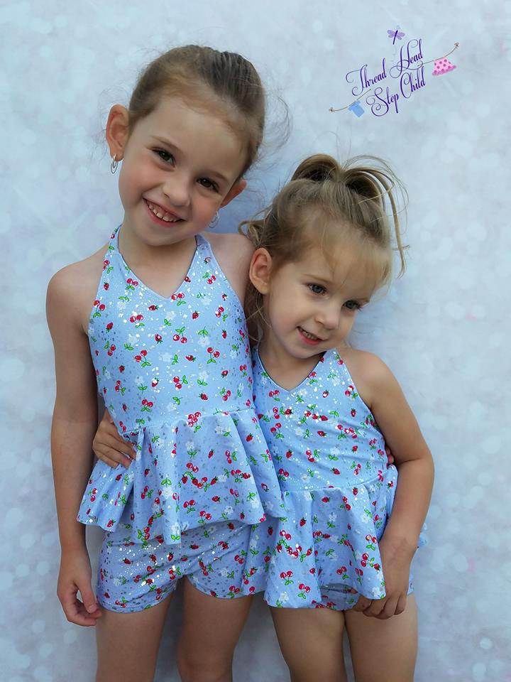 Girl's Be Brilliant Swimsuit Pattern - Ellie and Mac, Digital (PDF) Sewing Patterns | USA, Canada, UK, Australia