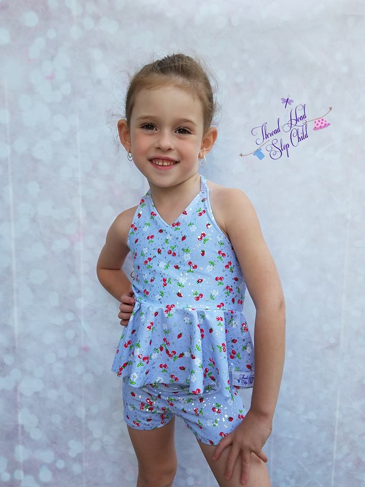 Girl's Be Brilliant Swimsuit Pattern - Ellie and Mac, Digital (PDF) Sewing Patterns | USA, Canada, UK, Australia