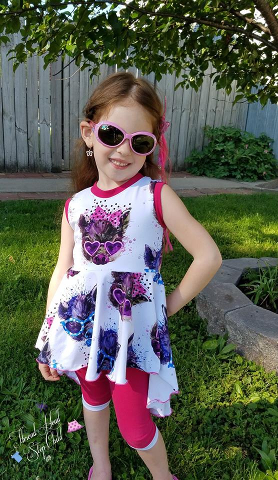 Girl's Be Confident Tunic Pattern - Ellie and Mac, Digital (PDF) Sewing Patterns | USA, Canada, UK, Australia