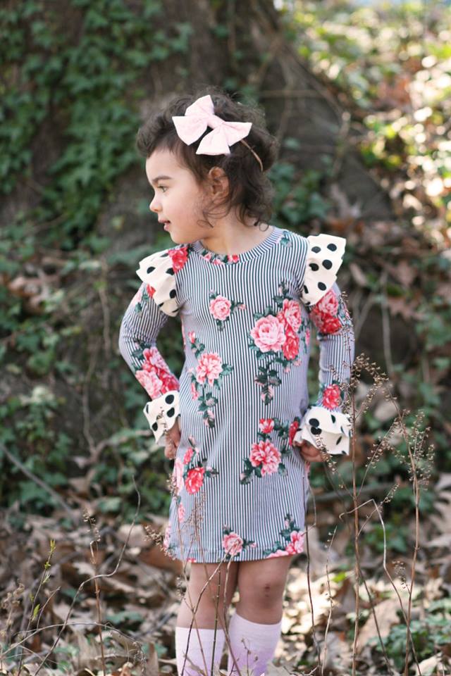 Girl's Be Determined Top, Tunic & Dress Pattern - Ellie and Mac, Digital (PDF) Sewing Patterns | USA, Canada, UK, Australia