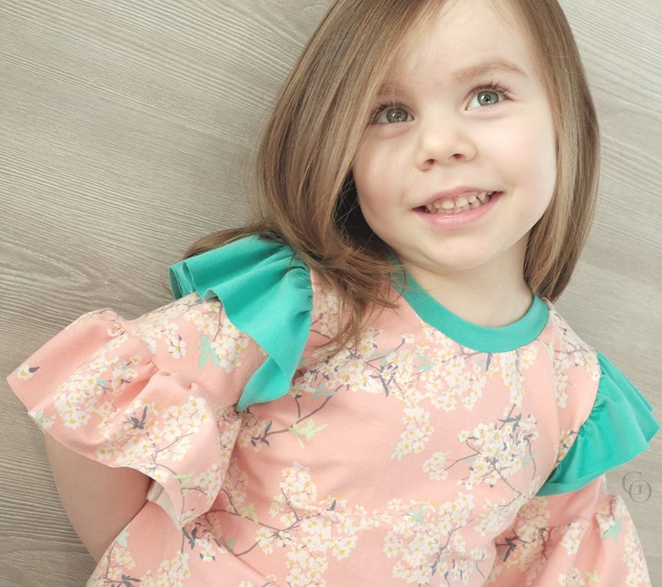 Girl's Be Determined Top, Tunic & Dress Pattern - Ellie and Mac, Digital (PDF) Sewing Patterns | USA, Canada, UK, Australia