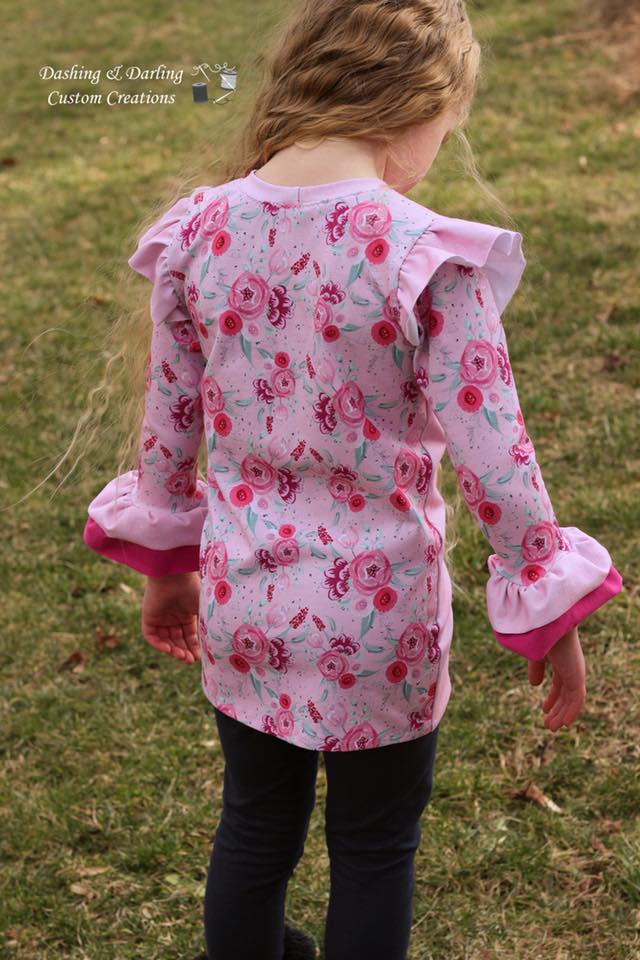 Girl's Be Determined Top, Tunic & Dress Pattern - Ellie and Mac, Digital (PDF) Sewing Patterns | USA, Canada, UK, Australia