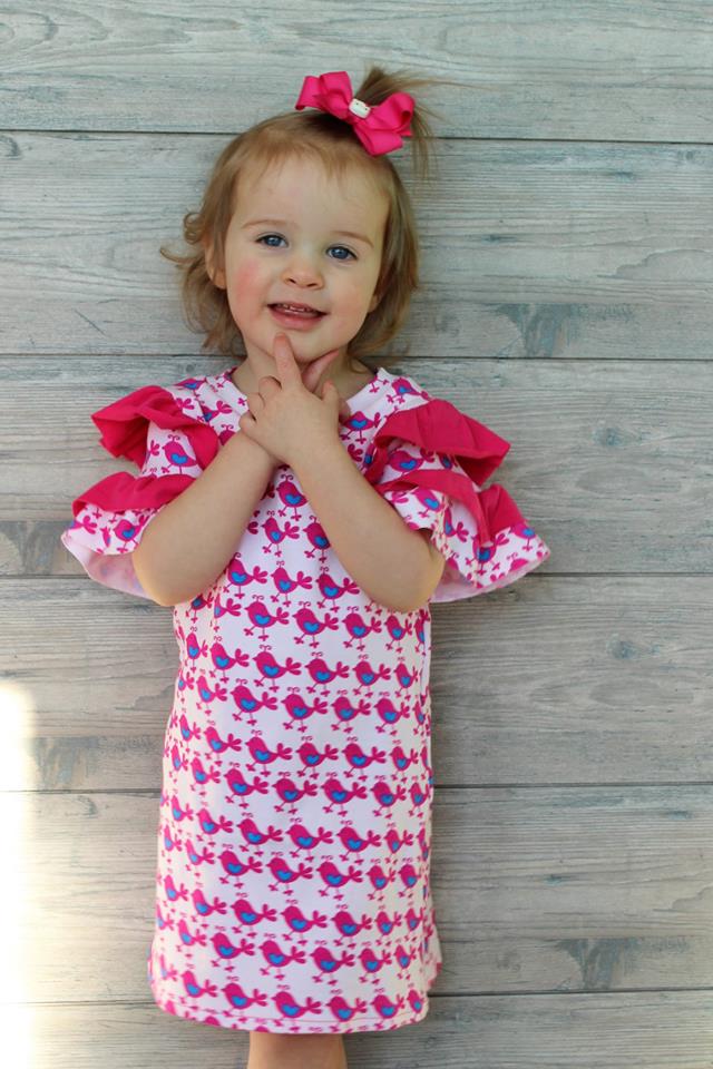 Girl's Be Determined Top, Tunic & Dress Pattern - Ellie and Mac, Digital (PDF) Sewing Patterns | USA, Canada, UK, Australia