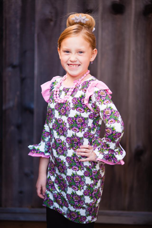 Girl's Be Determined Top, Tunic & Dress Pattern - Ellie and Mac, Digital (PDF) Sewing Patterns | USA, Canada, UK, Australia