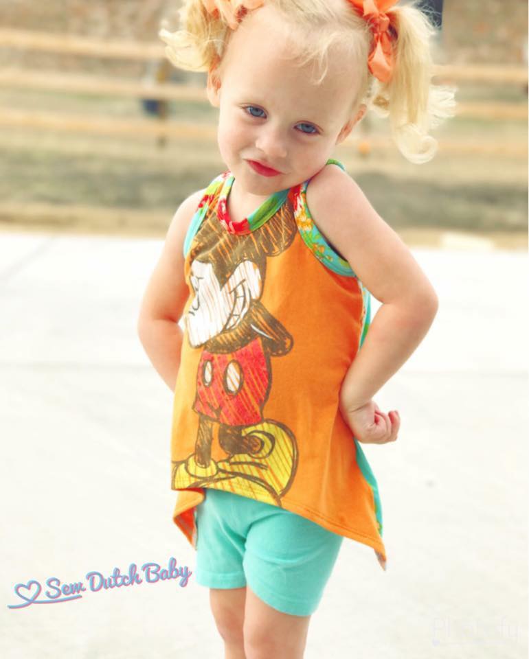 Girl's Be Fancy Tank Top Pattern - Ellie and Mac, Digital (PDF) Sewing Patterns | USA, Canada, UK, Australia