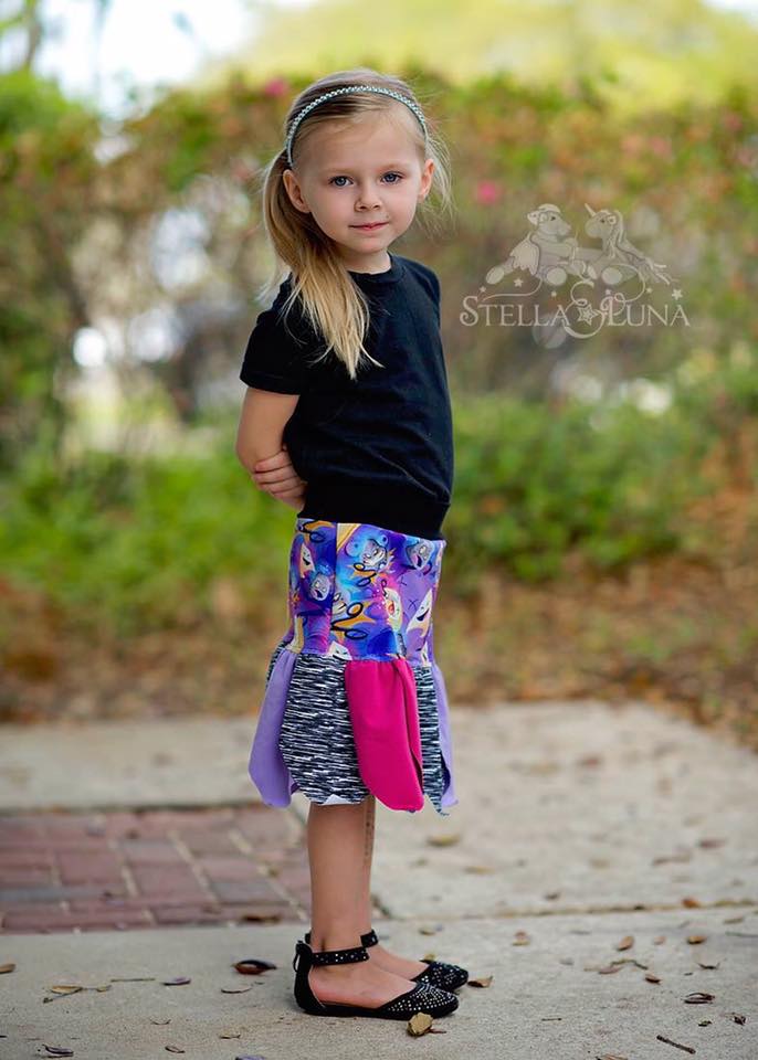 Girl's Be Inspired Petal Skirt Pattern - Ellie and Mac, Digital (PDF) Sewing Patterns | USA, Canada, UK, Australia