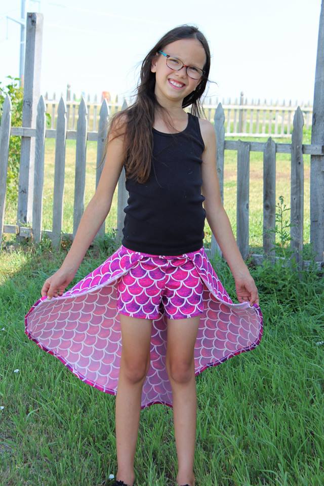 Girl's Be Invincible Skort Pattern - Ellie and Mac, Digital (PDF) Sewing Patterns | USA, Canada, UK, Australia