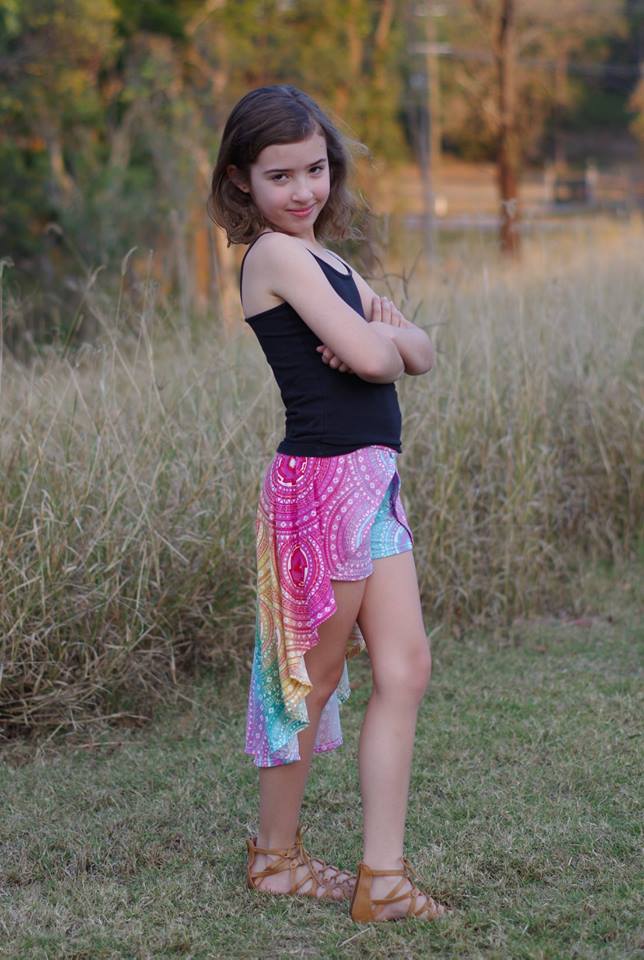 Girl's Be Invincible Skort Pattern - Ellie and Mac, Digital (PDF) Sewing Patterns | USA, Canada, UK, Australia