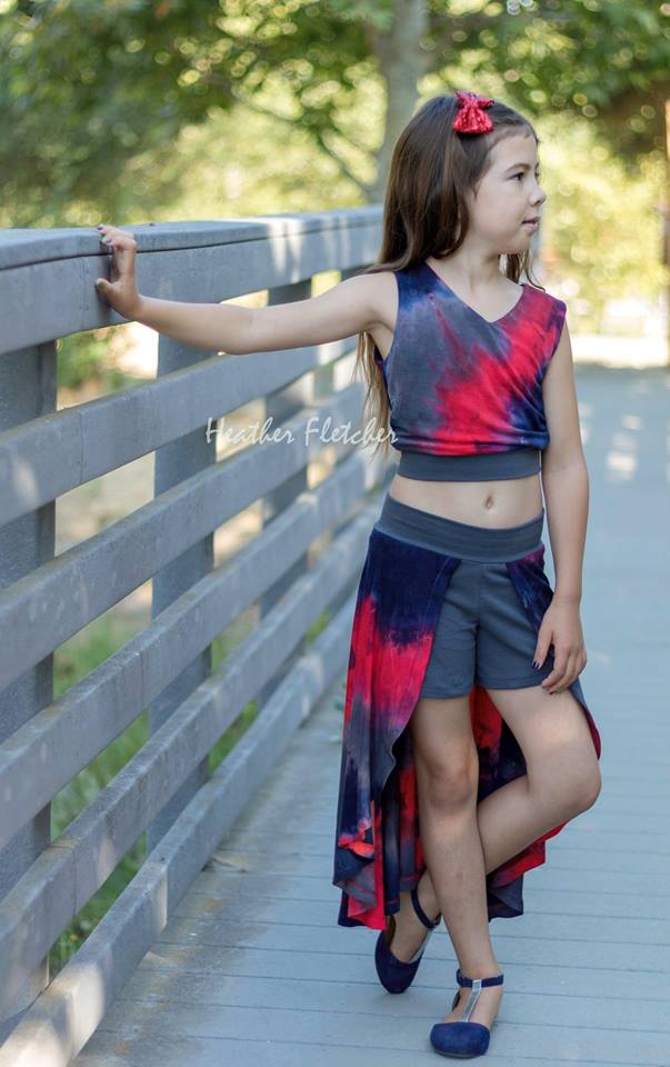 Girl's Be Invincible Skort Pattern - Ellie and Mac, Digital (PDF) Sewing Patterns | USA, Canada, UK, Australia