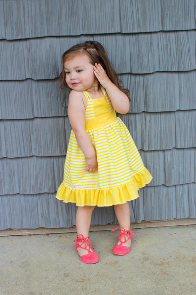 Girl's Believe In Magic Dress Pattern - Ellie and Mac, Digital (PDF) Sewing Patterns | USA, Canada, UK, Australia