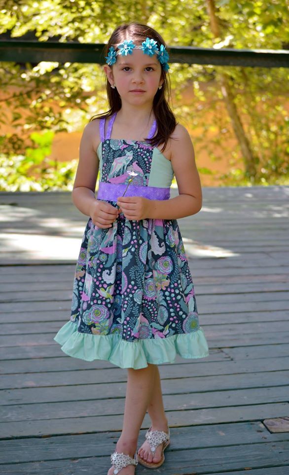 Girl's Believe In Magic Dress Pattern - Ellie and Mac, Digital (PDF) Sewing Patterns | USA, Canada, UK, Australia