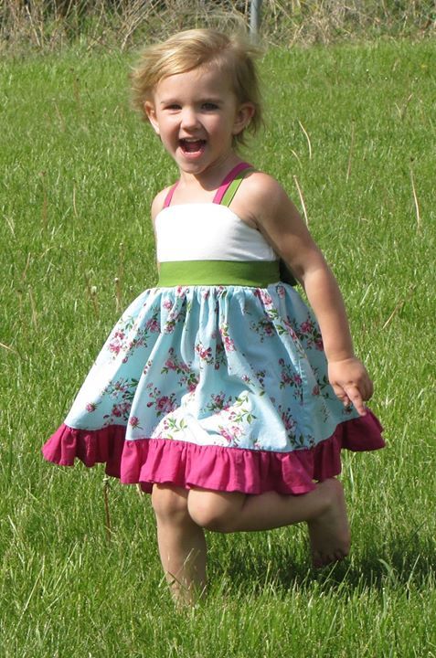 Girl's Believe In Magic Dress Pattern - Ellie and Mac, Digital (PDF) Sewing Patterns | USA, Canada, UK, Australia