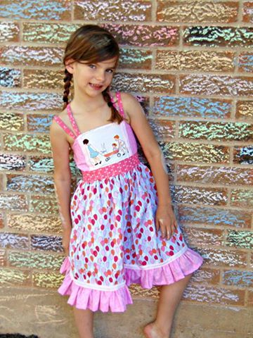 Girl's Believe In Magic Dress Pattern - Ellie and Mac, Digital (PDF) Sewing Patterns | USA, Canada, UK, Australia