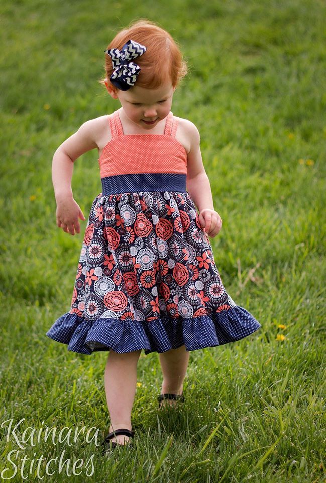 Girl's Believe In Magic Dress Pattern - Ellie and Mac, Digital (PDF) Sewing Patterns | USA, Canada, UK, Australia