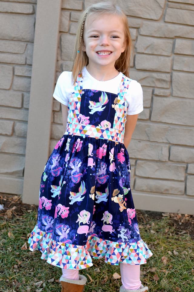 Girl's Believe In Magic Dress Pattern - Ellie and Mac, Digital (PDF) Sewing Patterns | USA, Canada, UK, Australia