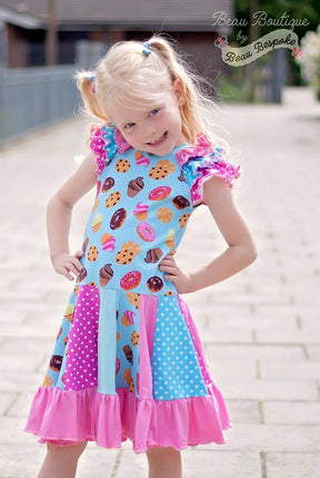 Girls Bella Twirl Dress Pattern - Ellie and Mac, Digital (PDF) Sewing Patterns | USA, Canada, UK, Australia