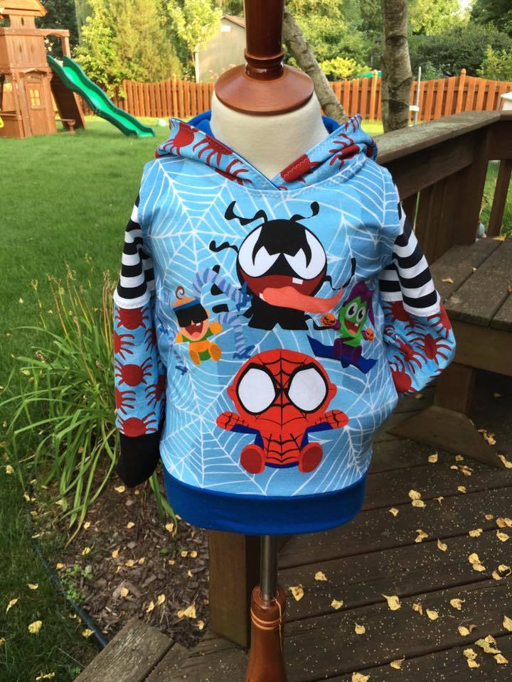 The Be Rad Hoodie Pattern Wacky - Ellie and Mac, Digital (PDF) Sewing Patterns | USA, Canada, UK, Australia