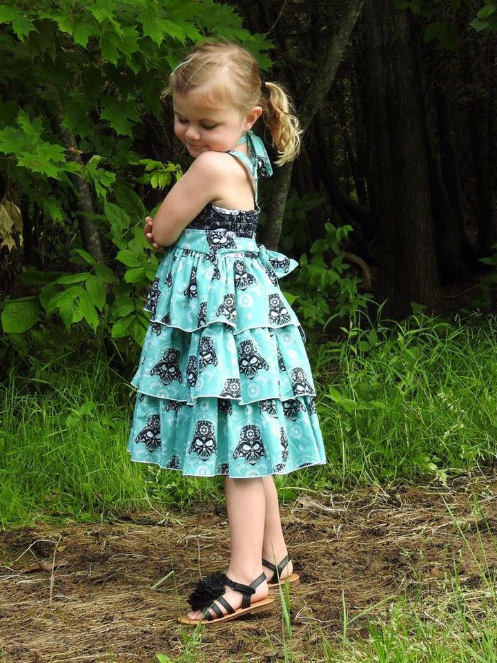 Girl's Be Spontaneous Dress Pattern - Ellie and Mac, Digital (PDF) Sewing Patterns | USA, Canada, UK, Australia