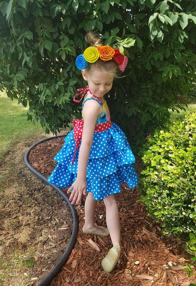 Girl's Be Spontaneous Dress Pattern - Ellie and Mac, Digital (PDF) Sewing Patterns | USA, Canada, UK, Australia