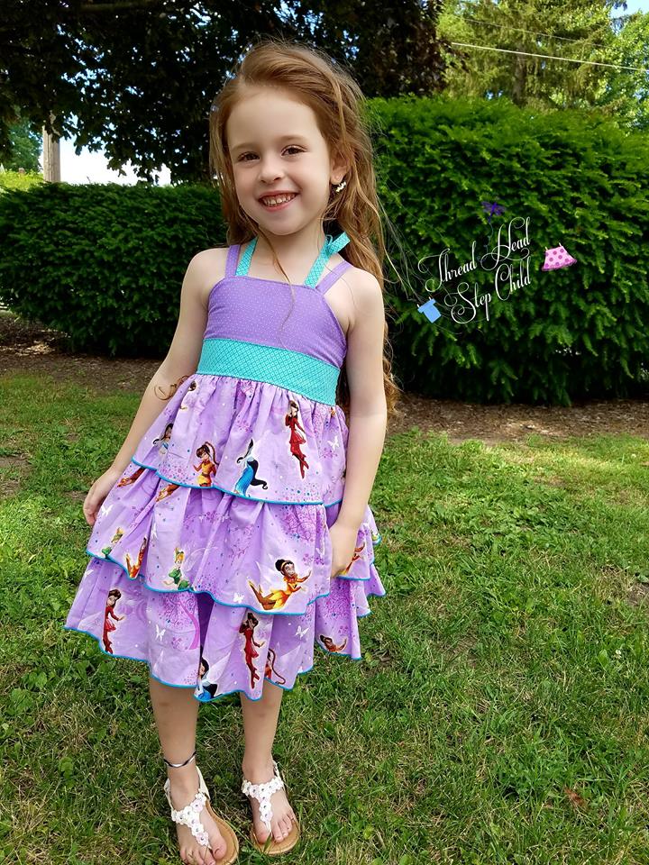 Girl's Be Spontaneous Dress Pattern - Ellie and Mac, Digital (PDF) Sewing Patterns | USA, Canada, UK, Australia