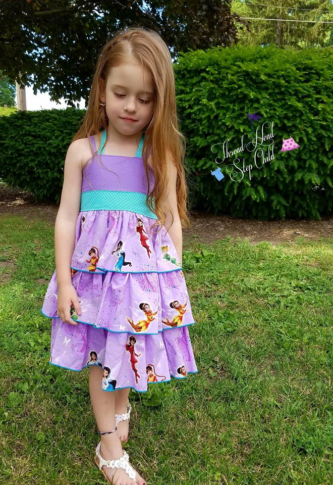 Girl's Be Spontaneous Dress Pattern - Ellie and Mac, Digital (PDF) Sewing Patterns | USA, Canada, UK, Australia