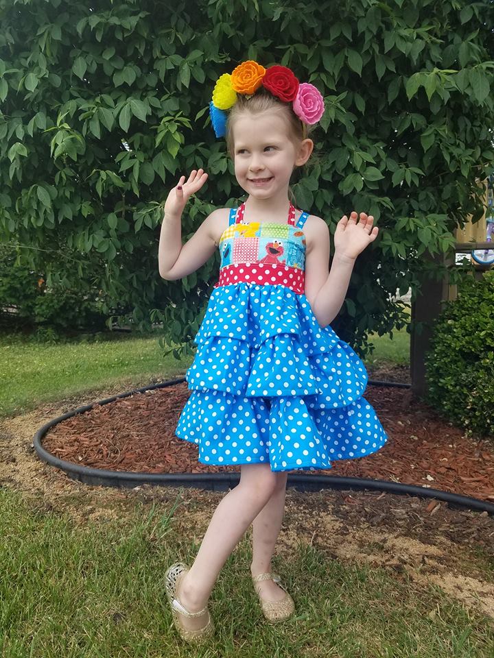 Girl's Be Spontaneous Dress Pattern - Ellie and Mac, Digital (PDF) Sewing Patterns | USA, Canada, UK, Australia